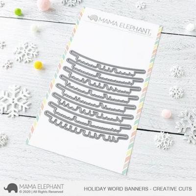 Mama Elephant Creative Cuts - Holiday Word Banners